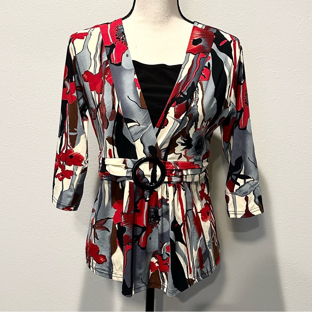 BFA Classics Multicolored Blouse – Size 12P - Picture 1 of 8
